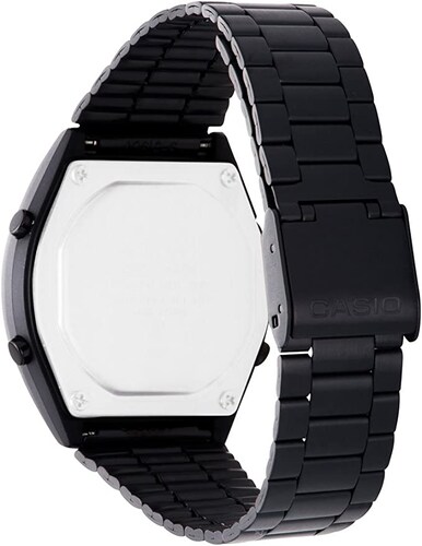 Reloj Unisex Casio B640WB-1 correa de acero Illuminator calendario alarma