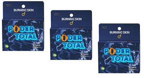 6 Tabletas Vigorizantes Poder Total Masculino Potenciador Natural DURA MÁS 3 pieza