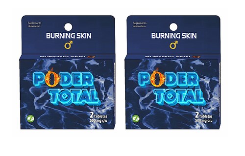 4 Tabletas Vigorizantes Poder Total Masculino Potenciador Natural DURA MÁS 2 piezas