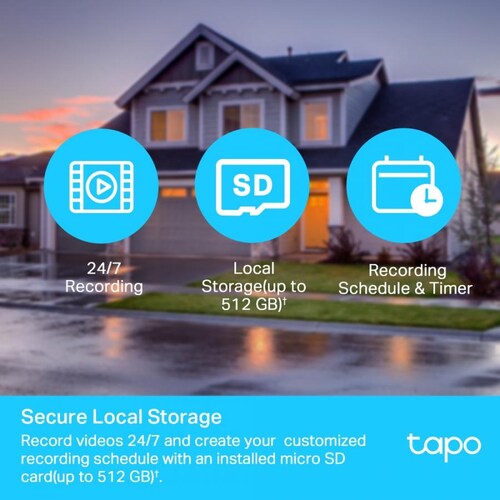 Camara De Vigilancia Tp-Link TAPO C500 HD WI-FI Vision Nocturna Rotatoria Exterior