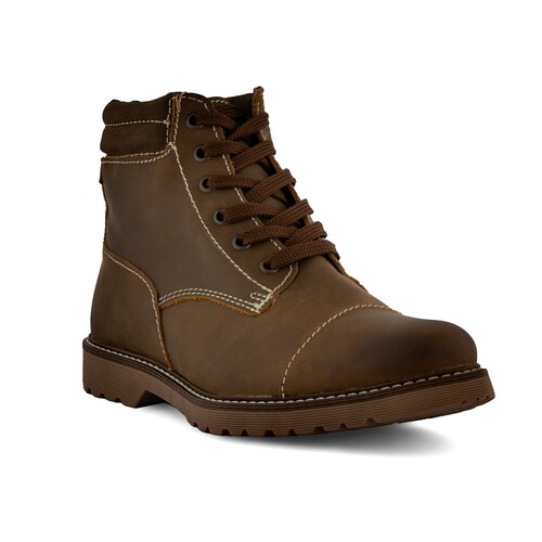 Botín En Cuero Vacuno Genuino Casual Estilo Outdoor Urbano Para Hombre.