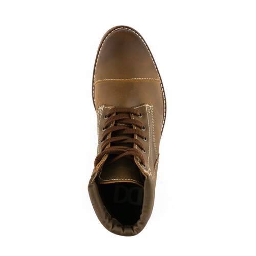 Botín En Cuero Vacuno Genuino Casual Estilo Outdoor Urbano Para Hombre.