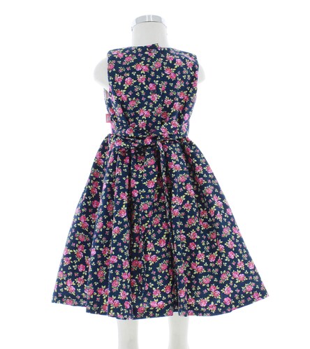 Vestido Niña Azul Marino Floreado 3485 2 a 10 años