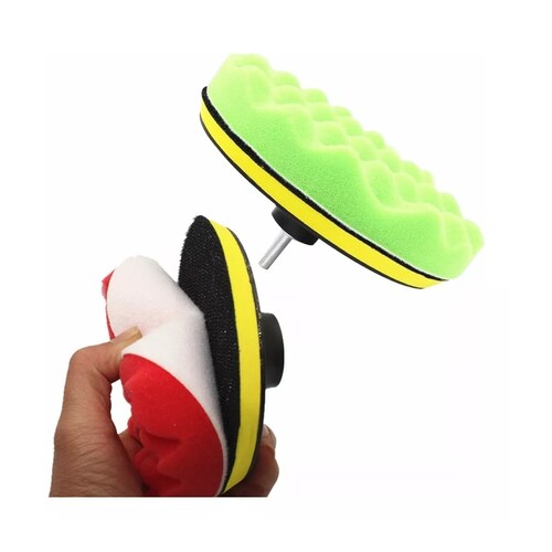 Kit Pulido De Esponjas 7 Piezas Borla De 5 Pulgadas