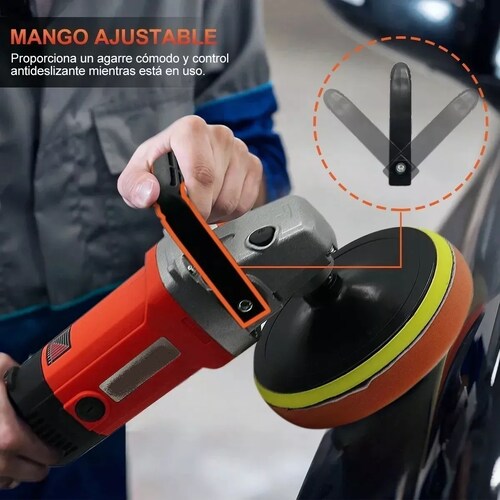 Pulidora Para Autos Motocicleta Pulido Lijado 180mm 1400w