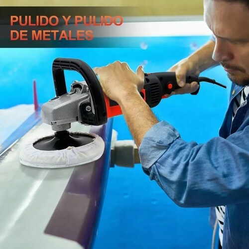 Pulidora Para Autos Motocicleta Pulido Lijado 180mm 1400w