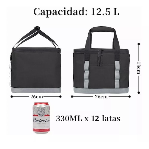 Hielera Portatil 12.5 L Mochila Bolsa Térmica Para 12 Latas