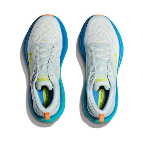 TENIS HOKA HOMBRE BLANCO / AZUL M BONDI 8 ICE FLOW / BIT OF BLUE 1123202IFBOB.