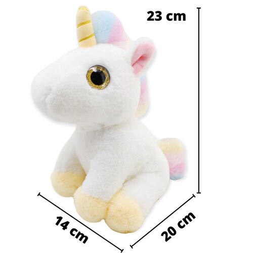 Peluche Unicornio Hermoso Ojitos Juguete Para Niño Niña Muy Suave