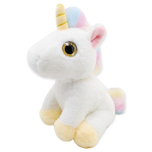 Peluche Unicornio Hermoso Ojitos Juguete Para Niño Niña Muy Suave