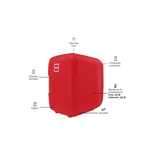 Mini Frigo Bar Rc-4r Rca Motor Silencioso Capacidad 6 Latas .