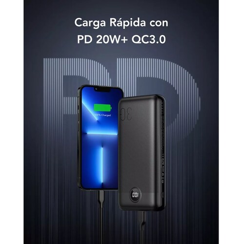 Batería Portátil De 30000mah Negro