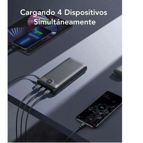 Batería Portátil De 30000mah Negro