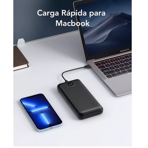 Batería Portátil De 30000mah Negro