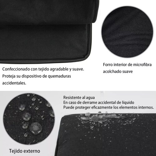 Maletin Funda Para Laptop 14-15.6 Pulgadas Bolsa Impermeable Negro