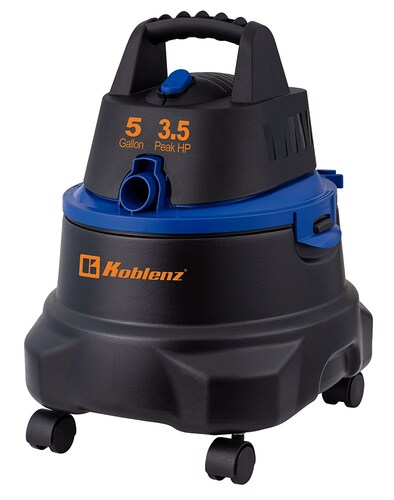 Aspiradora Koblenz WD-5 MA Seco-mojado 5 Gal Negra.