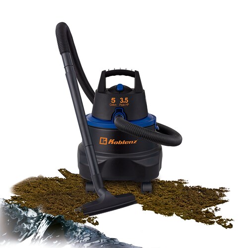 Aspiradora Koblenz WD-5 MA Seco-mojado 5 Gal Negra.