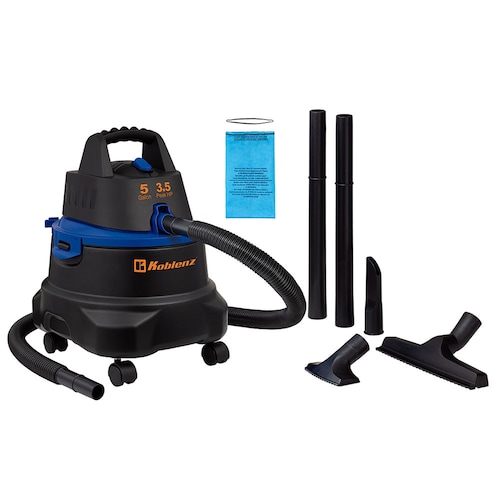 Aspiradora Koblenz WD-5 MA Seco-mojado 5 Gal Negra.