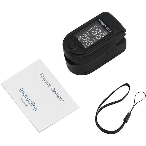 Oxímetro para doctor MXOXL-001-18 1pza Negro Rango de Medición 70porciento -99porciento Spo2 30 a 240BPM mas menos 2BPM o mas menos 2porciento PR 2xAAA No Incluidas, OxiLed