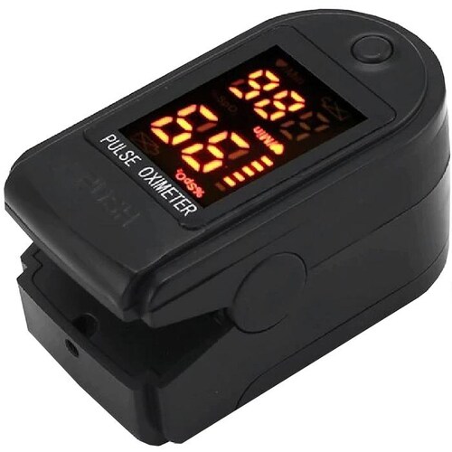 Oxímetro de lectura rápida MXOXL-001-16 1pza Negro Rango de Medición 70porciento -99porciento Spo2 30 a 240BPM mas menos 2BPM o mas menos 2porciento PR 2xAAA No Incluidas, OxiLed