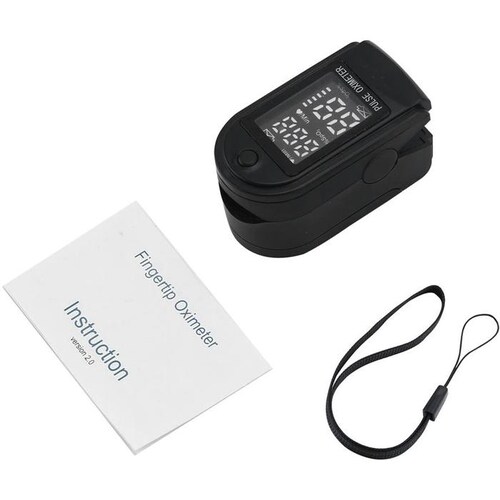 Oxímetro de lectura rápida MXOXL-001-16 1pza Negro Rango de Medición 70porciento -99porciento Spo2 30 a 240BPM mas menos 2BPM o mas menos 2porciento PR 2xAAA No Incluidas, OxiLed