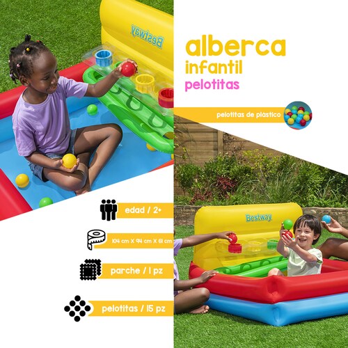 Alberca De Pelotas Inflable Infantil Piscina 104cm Bestway