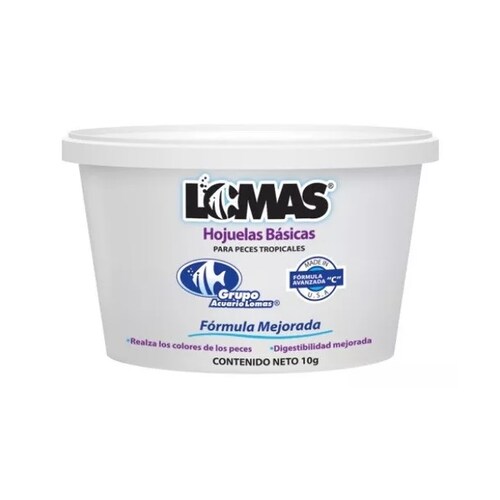 Hojuelas Básicas Peces Tropicales Alimento 10g Lomas.