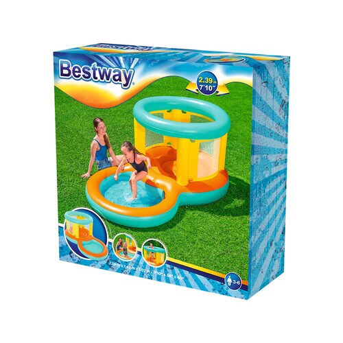 Alberca Inflable Piscina con Trampolín Inflable Infantil Jumptopia 239 x 142 x 102 cm