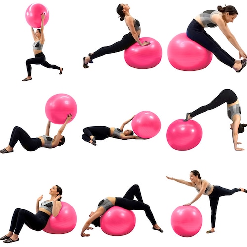 Pelota De Yoga/fitness/pilates/ejercicio 65cm Incluye Bomba