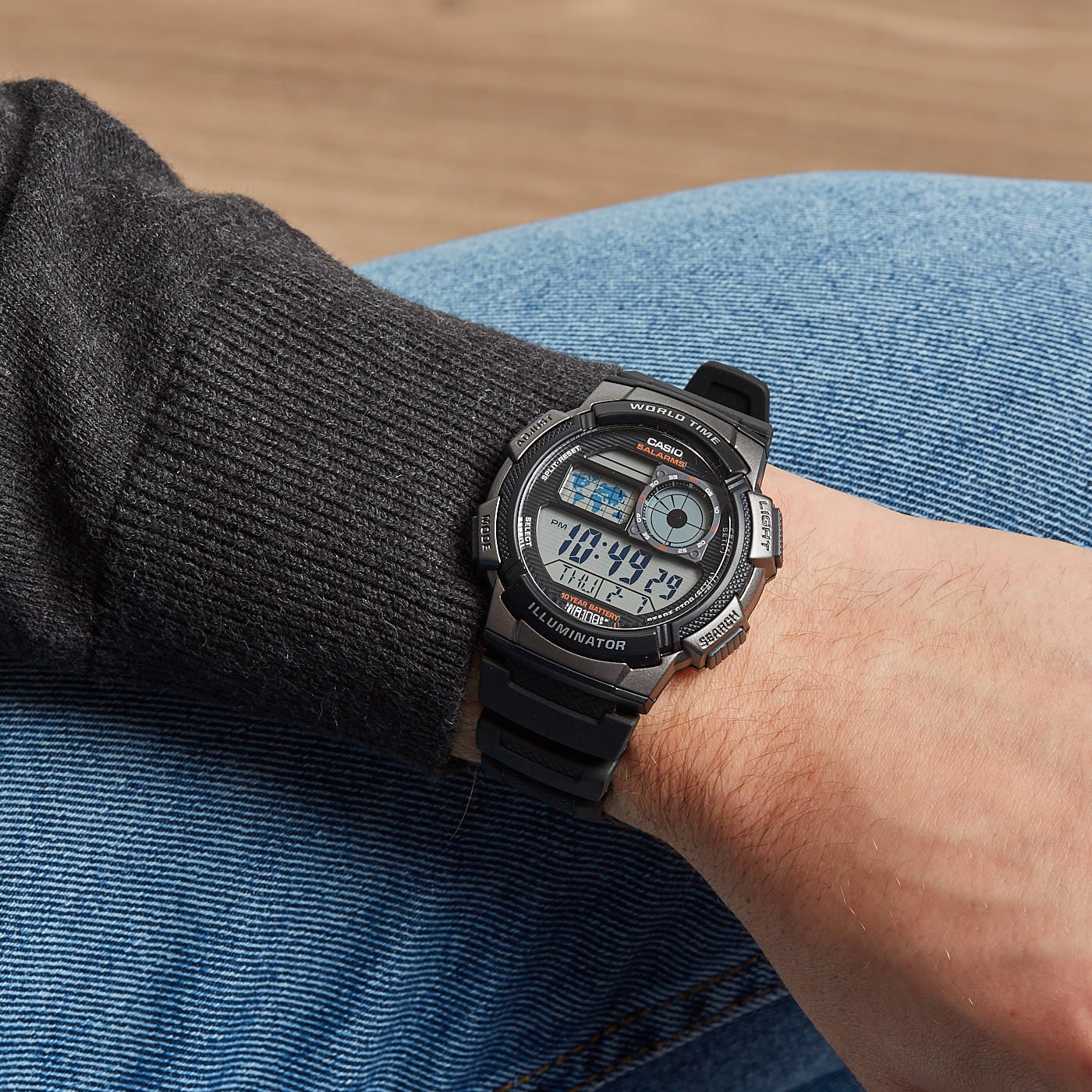 Reloj casio hombre resistente best sale al agua