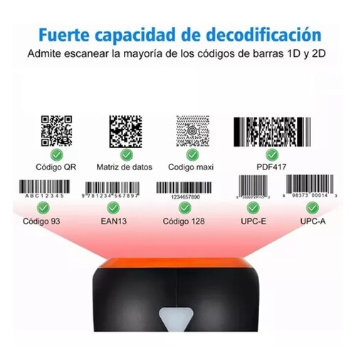 Lector Código Barras Omnidireccional 1d/2d/qr Usb Scanner