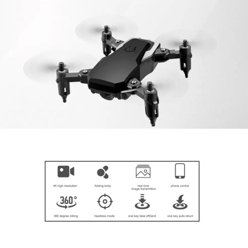 Drone Mini Con Cámara 4k Wifi Fpv 1 Bateria Portatil