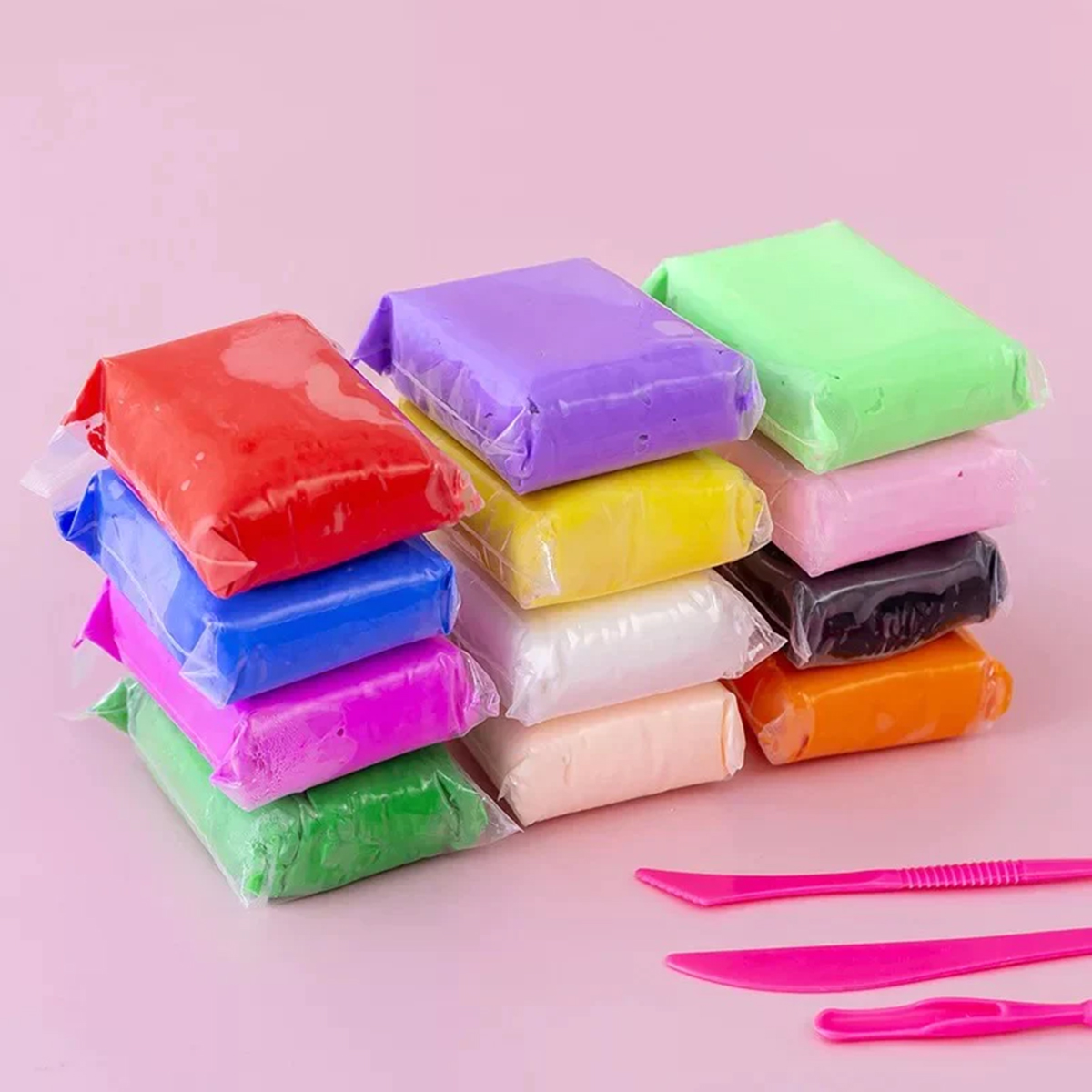 24 Fomi Moldeable Para Manualidades variedad de colores  Plastilina Antiestre .