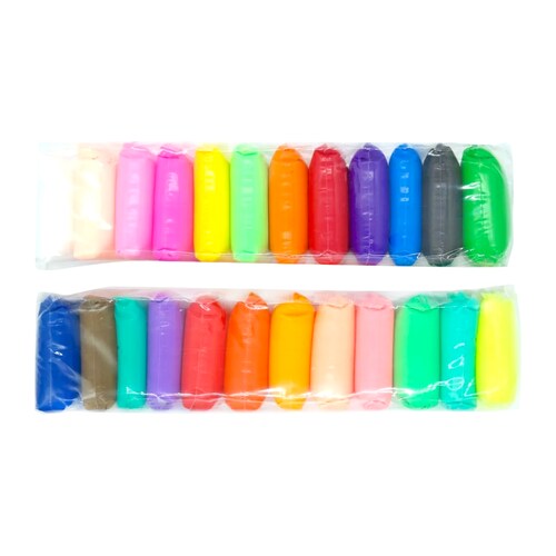 24 Fomi Moldeable Para Manualidades variedad de colores  Plastilina Antiestre .
