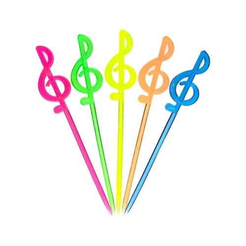 Palillos De Plastico Coctel Frutas Decoracion Fiestas 250pzs 