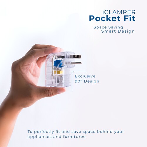 Supresor Picos Eléctricos Protector Rayo Iclamper Pocket Fit Transparente