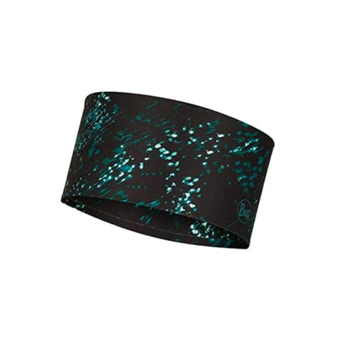 Bandana para correr Unisex Buff Coolnet UV + Headband Speckle Black 