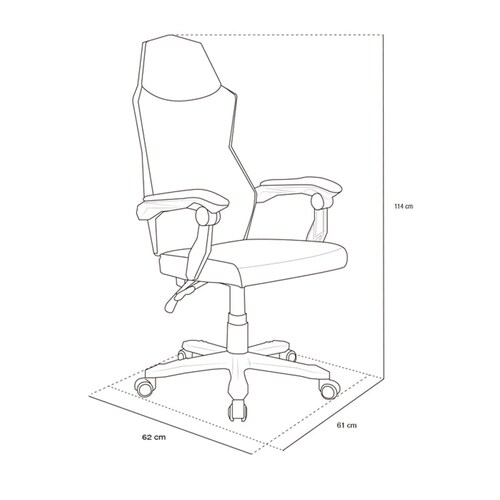 Silla Ejecutiva Techni Mobili Platinum Polipiel - Gris