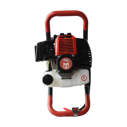 Motoperforadora Swedish Husky Power 52cc 2.5 Hp 3 Barrenos Y Extensión De 90 Cm - TOPO554