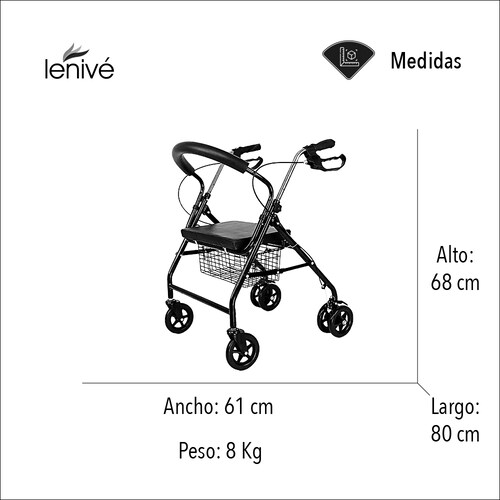Andadera Ortopédica Con Asiento Para Adulto