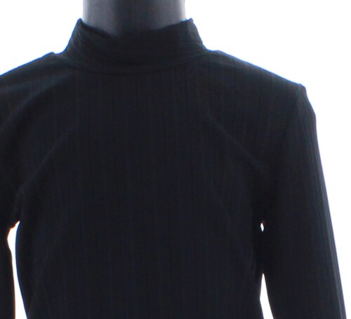 Blusa Niña Color Negro Lisa Cuello Alto 3518 2 A 16 Años