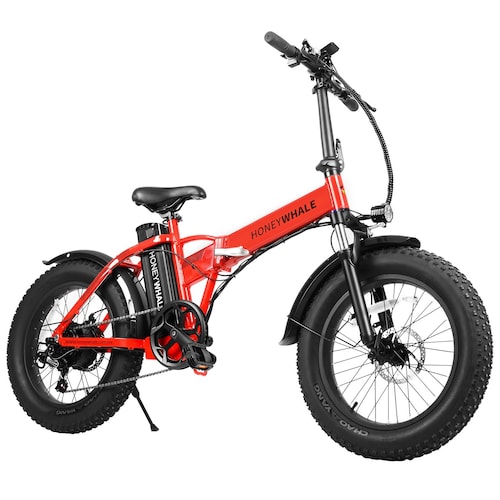 Bicicleta Eléctrica Plegable Honey Whale F6 PRO Rojo.