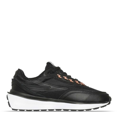 Tenis Fila Renno Pierced Negro Dorado de Dama Original.