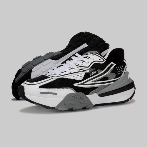 Tenis Fila Rapidride Negro Blanco Gris de Caballero Original.