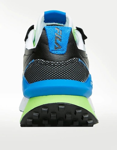 Tenis Fila Renno N-Generation Negro Azul Verde de Caballero.