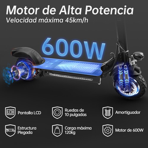 Scooter Eléctrico Honey Whale E5 Negro