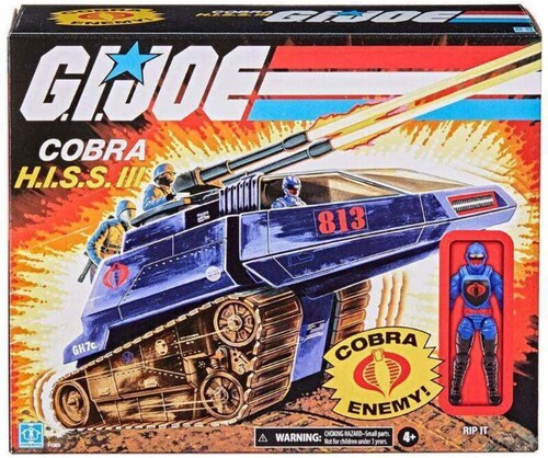 G.I. JOE COLECCIÓN RETRO COBRA H.I.S.S. III VEHÍCULO DE 3.75 PULGADAS FIGURA DE ACCIÓN DE RIP IT