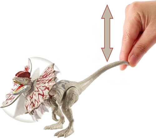 Dilophosaurus, Jurassic World Figuras de Acción, Fuerza Salvaje Dinosaurio de Juguete para niños de 4 años en adelante 