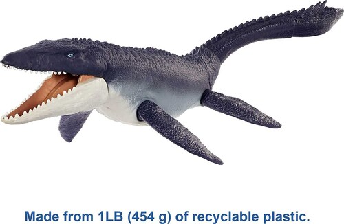 MOSASAURUS OCEAN PROTECTOR JURASSIC WORLD FIGURA ESCULPIDA CON ARTICULACIONES MOVIBLES DE PLÁSTICO