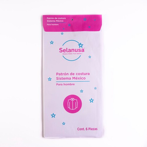 Patron Costura P/hombre Sistema Mexico C/6 Piezas Selanusa